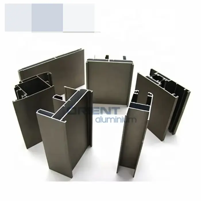 Profilé de porte coulissante invisible en aluminium, profil d'extrusion coulissant en aluminium, por