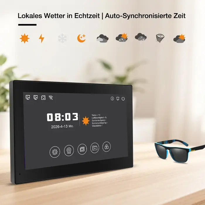 Tuya Wifi maison intelligente visiophone interphone vidéo 1080P moniteur tactile 7 '2 fils sonnette porte caméra système de sécurité