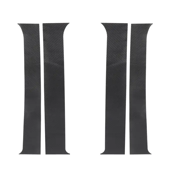 TTOPLINK PVC fibre de carbone fenêtre extérieure Center pilier autocollant décoration couverture pou