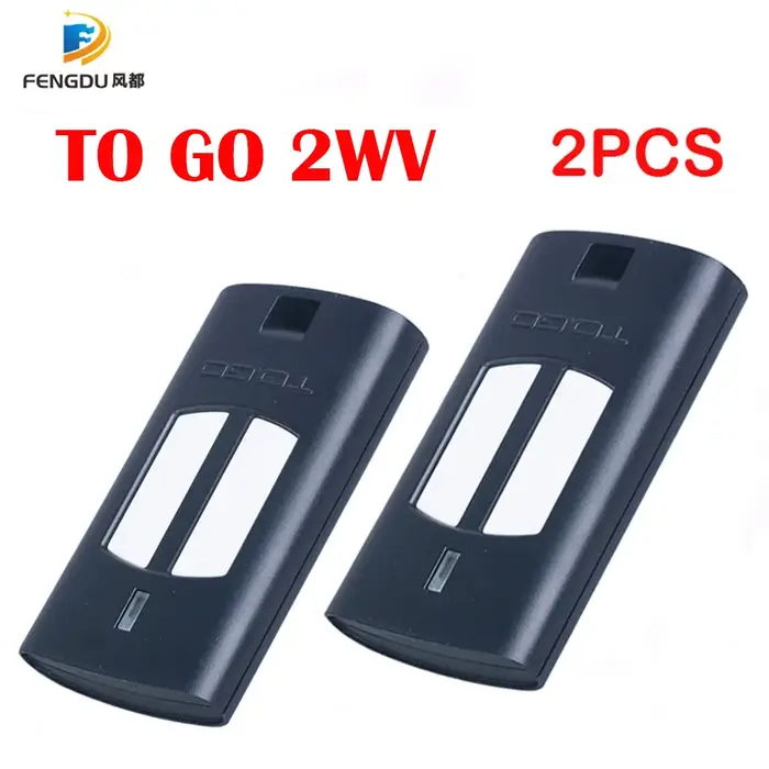 TO GO 2WV 433.92MHZ transmetteur de remplacement télécommande sans fil commande Garage Code roulant 