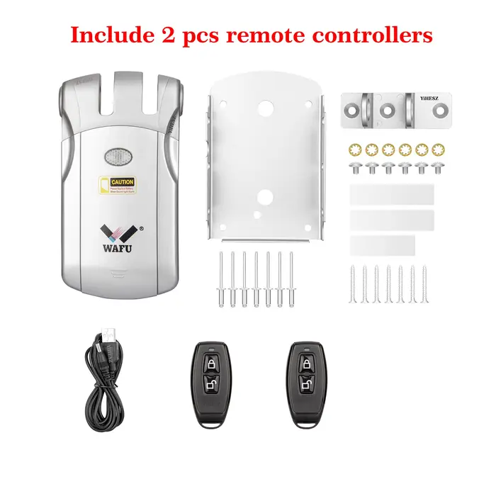 Wafu serrure de porte 019 télécommande serrure à pêne dormant électronique sans clé Tuya Bluetooth/W