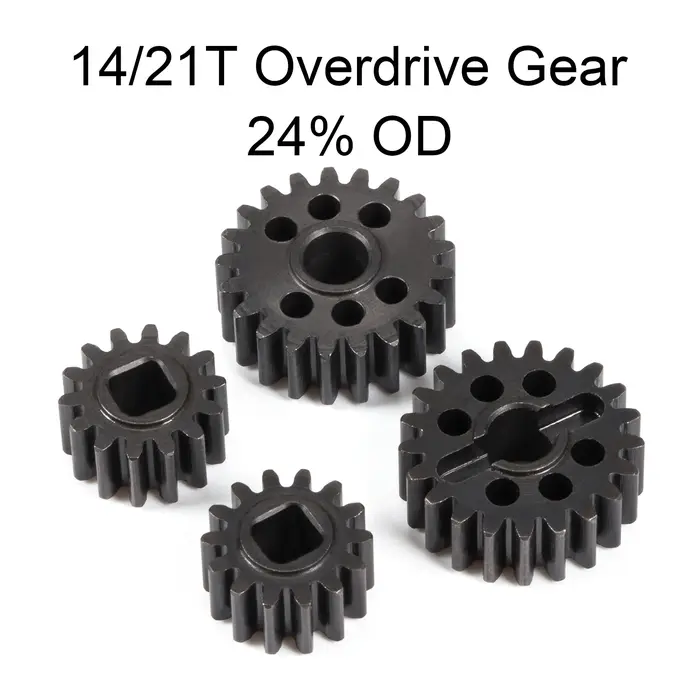 Jeu d'engrenages de surdrive de portail en acier trempé 15/20T 14/21T 12/23T pour axe de portail Axi
